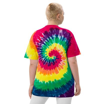 Michigan Upper Peninsula Tie-Dye T-Shirt (w/ UP Pride Flag) | Unisex Oversized