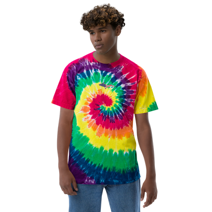 Michigan Upper Peninsula Tie-Dye T-Shirt (w/ UP USA Flag) | Unisex Oversized