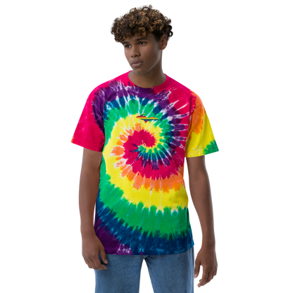 Michigan Upper Peninsula Tie-Dye T-Shirt (w/ UP Pride Flag) | Unisex Oversized