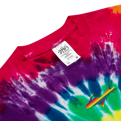 Michigan Upper Peninsula Tie-Dye T-Shirt (w/ UP Pride Flag) | Unisex Oversized