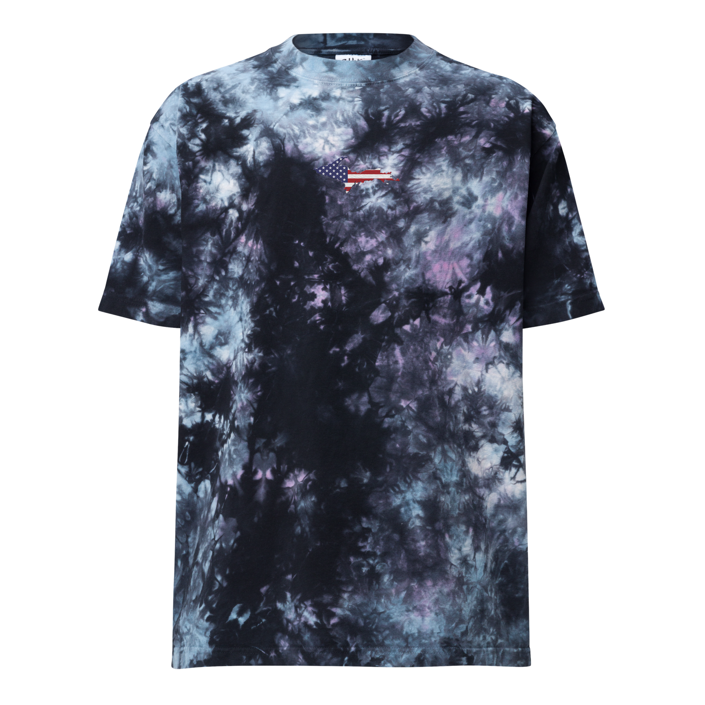 Michigan Upper Peninsula Tie-Dye T-Shirt (w/ UP USA Flag) | Unisex Oversized