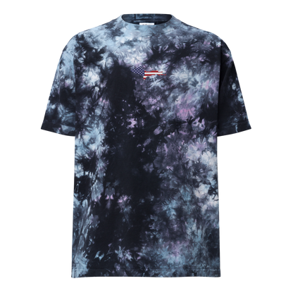 Michigan Upper Peninsula Tie-Dye T-Shirt (w/ UP USA Flag) | Unisex Oversized