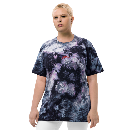 Michigan Upper Peninsula Tie-Dye T-Shirt (w/ UP USA Flag) | Unisex Oversized