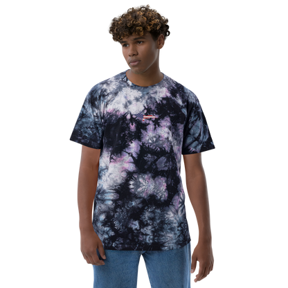 Michigan Upper Peninsula Tie-Dye T-Shirt (w/ UP USA Flag) | Unisex Oversized