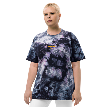 Michigan Upper Peninsula Tie-Dye T-Shirt (w/ UP Pride Flag) | Unisex Oversized