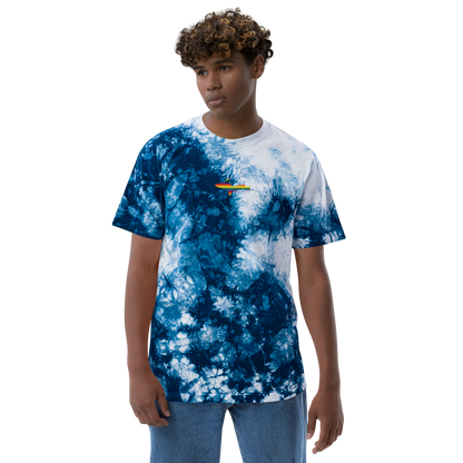 Michigan Upper Peninsula Tie-Dye T-Shirt (w/ UP Pride Flag) | Unisex Oversized