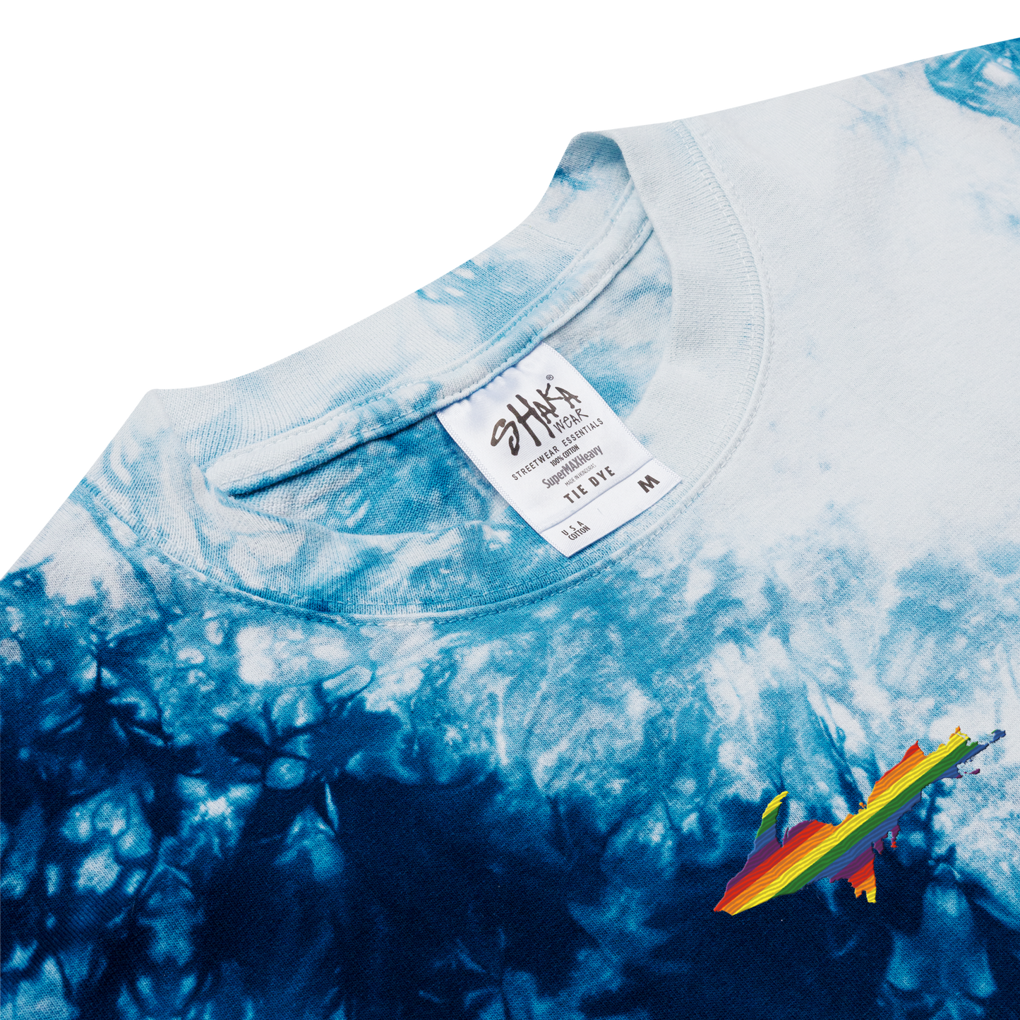 Michigan Upper Peninsula Tie-Dye T-Shirt (w/ UP Pride Flag) | Unisex Oversized