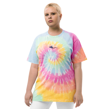 Michigan Upper Peninsula Tie-Dye T-Shirt (w/ UP USA Flag) | Unisex Oversized