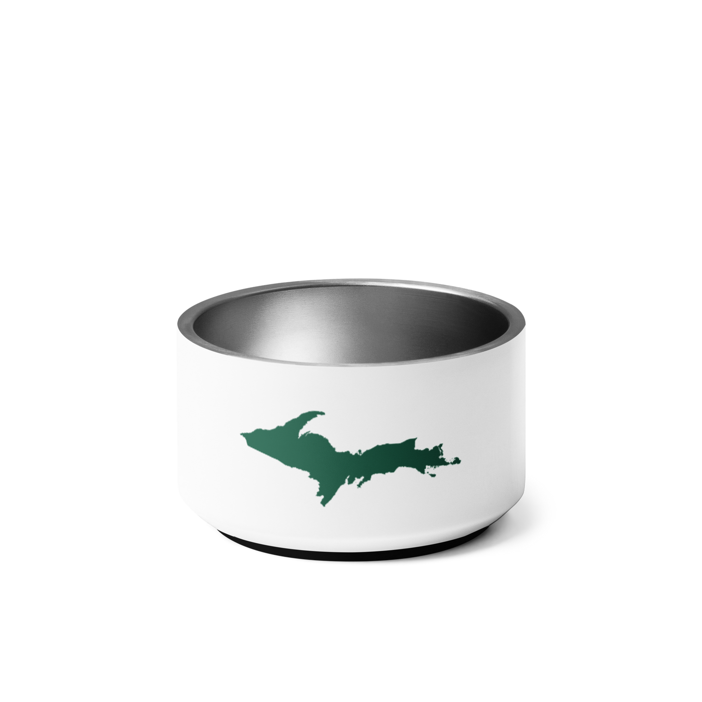 Michigan Upper Peninsula Pet Bowl (w/ UP Outline) | Superior Green