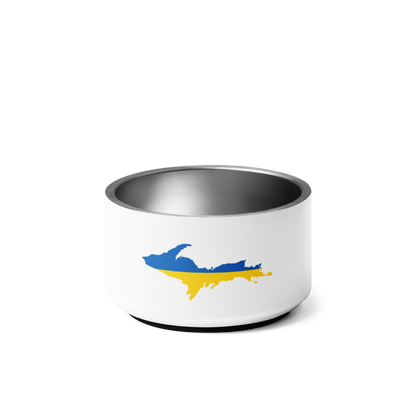 Michigan Upper Peninsula Pet Bowl (w/ UP Ukraine Flag)