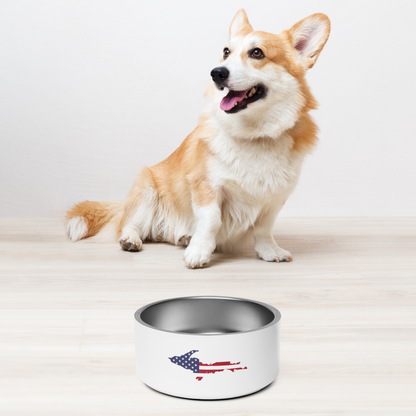 Michigan Upper Peninsula Pet Bowl (w/ UP USA Flag)