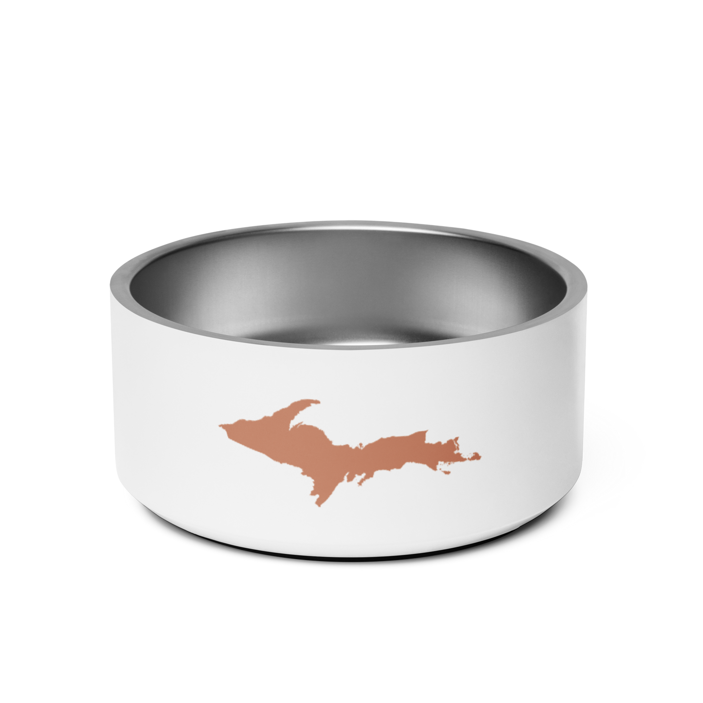 Michigan Upper Peninsula Pet Bowl (w/ UP Outline) | Copper