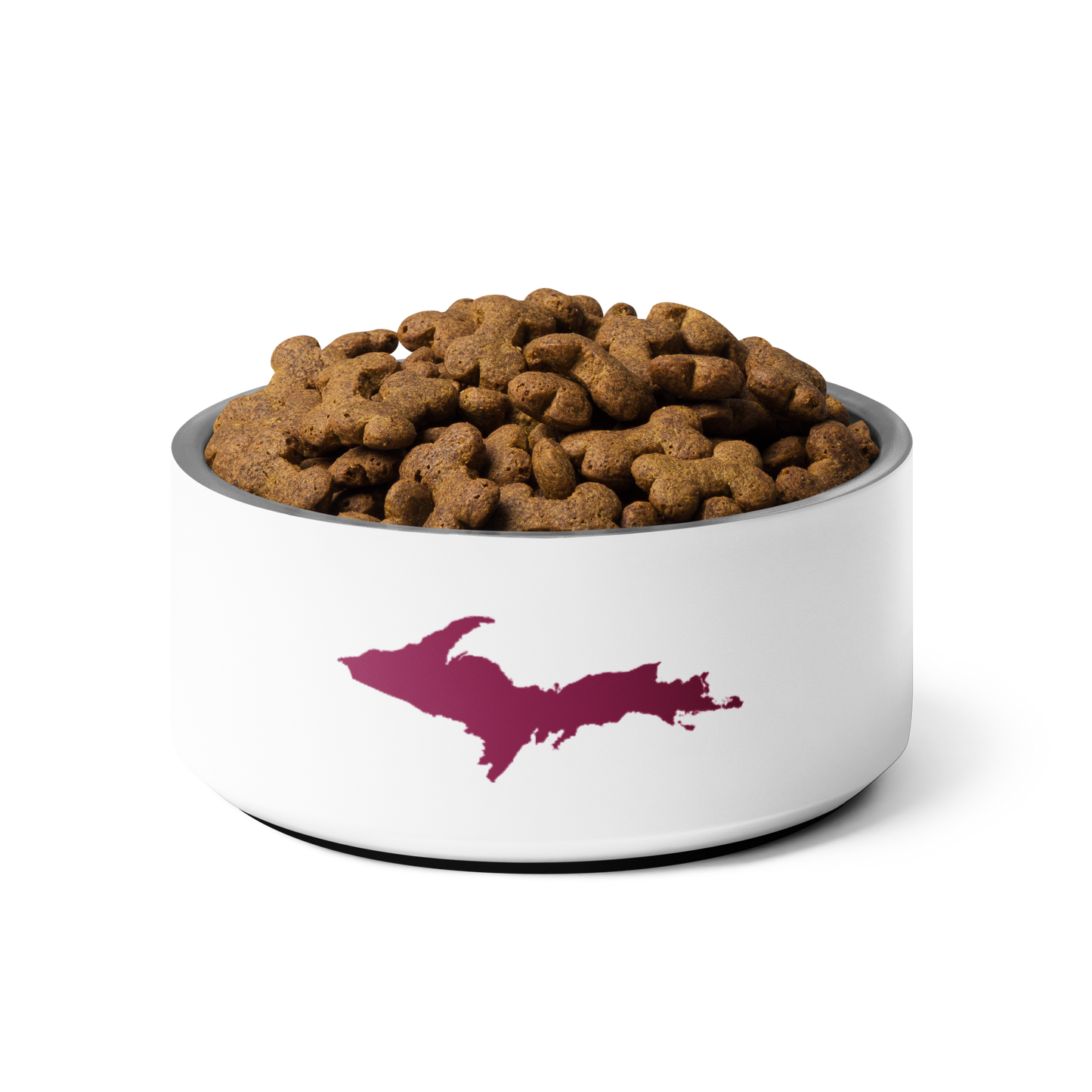 Michigan Upper Peninsula Pet Bowl (w/ UP Outline) | Ruby Red