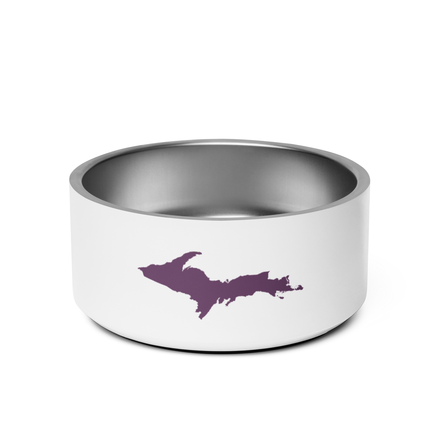 Michigan Upper Peninsula Pet Bowl (w/ UP Outline) | Plum