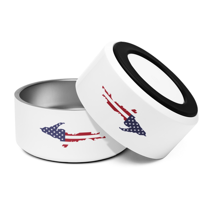 Michigan Upper Peninsula Pet Bowl (w/ UP USA Flag)