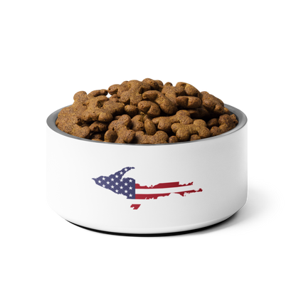 Michigan Upper Peninsula Pet Bowl (w/ UP USA Flag)