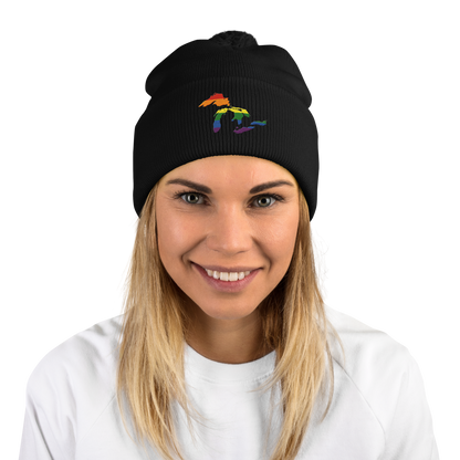 Great Lakes Pom-Pom Beanie (Rainbow Pride Edition)