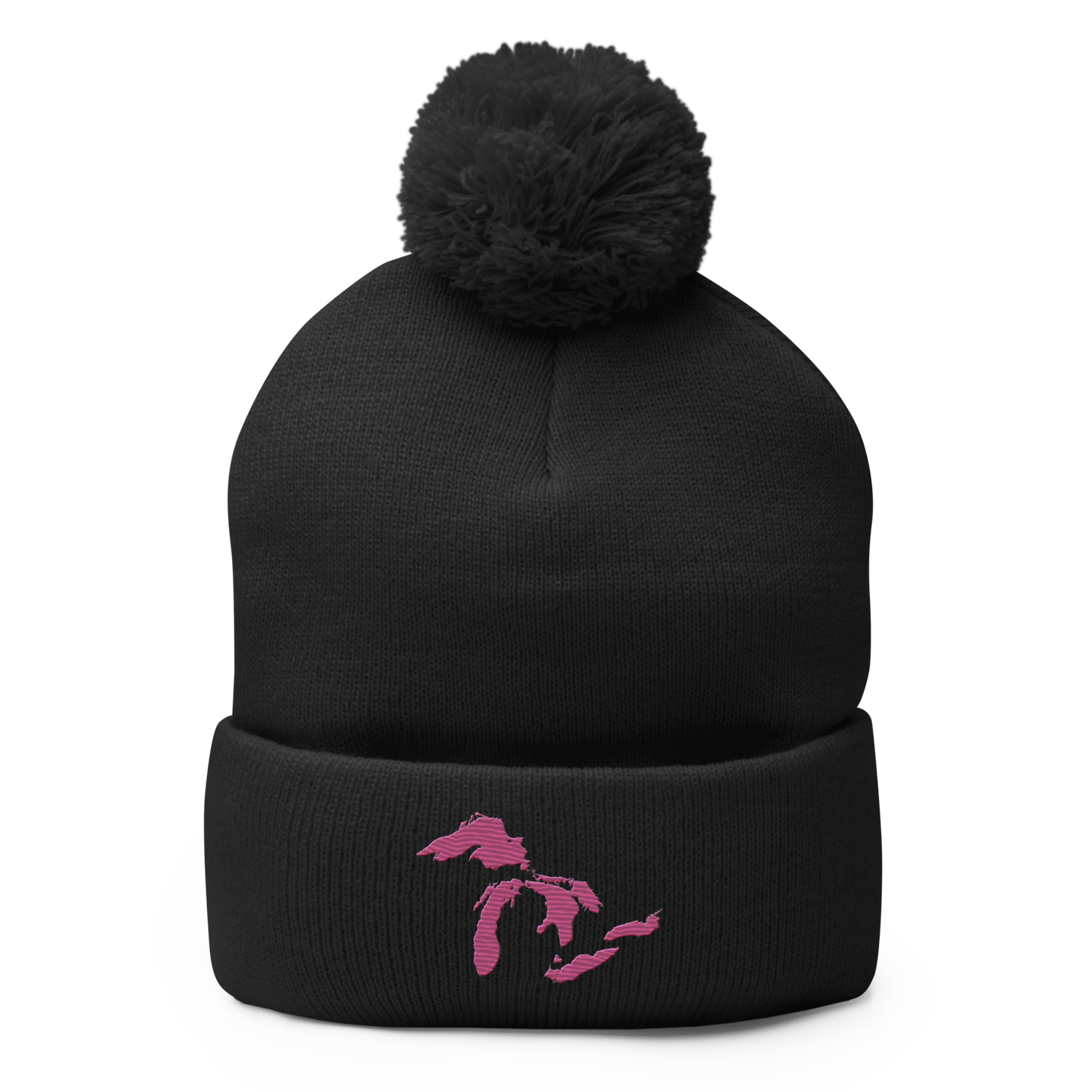 Great Lakes Pom-Pom Beanie (Apple Blossom Pink)