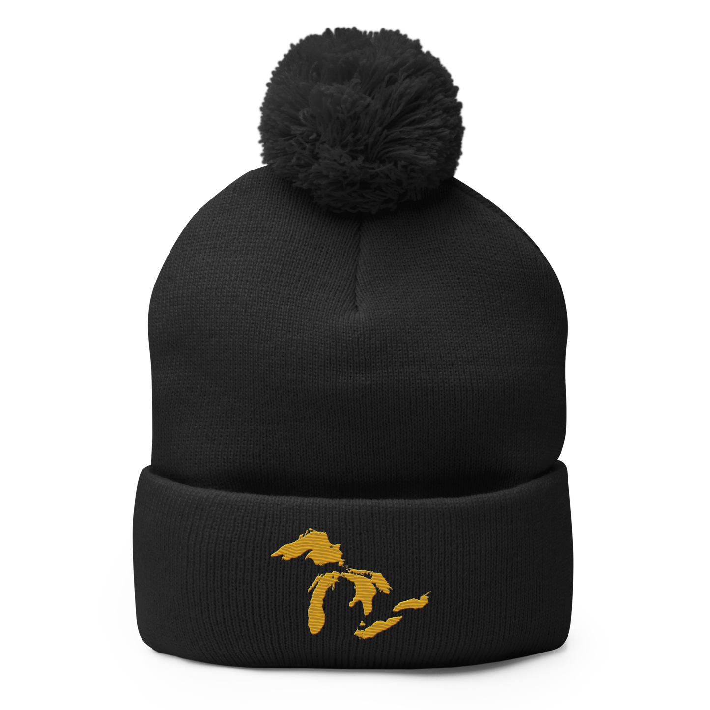 Great Lakes Pom-Pom Beanie (Gold)