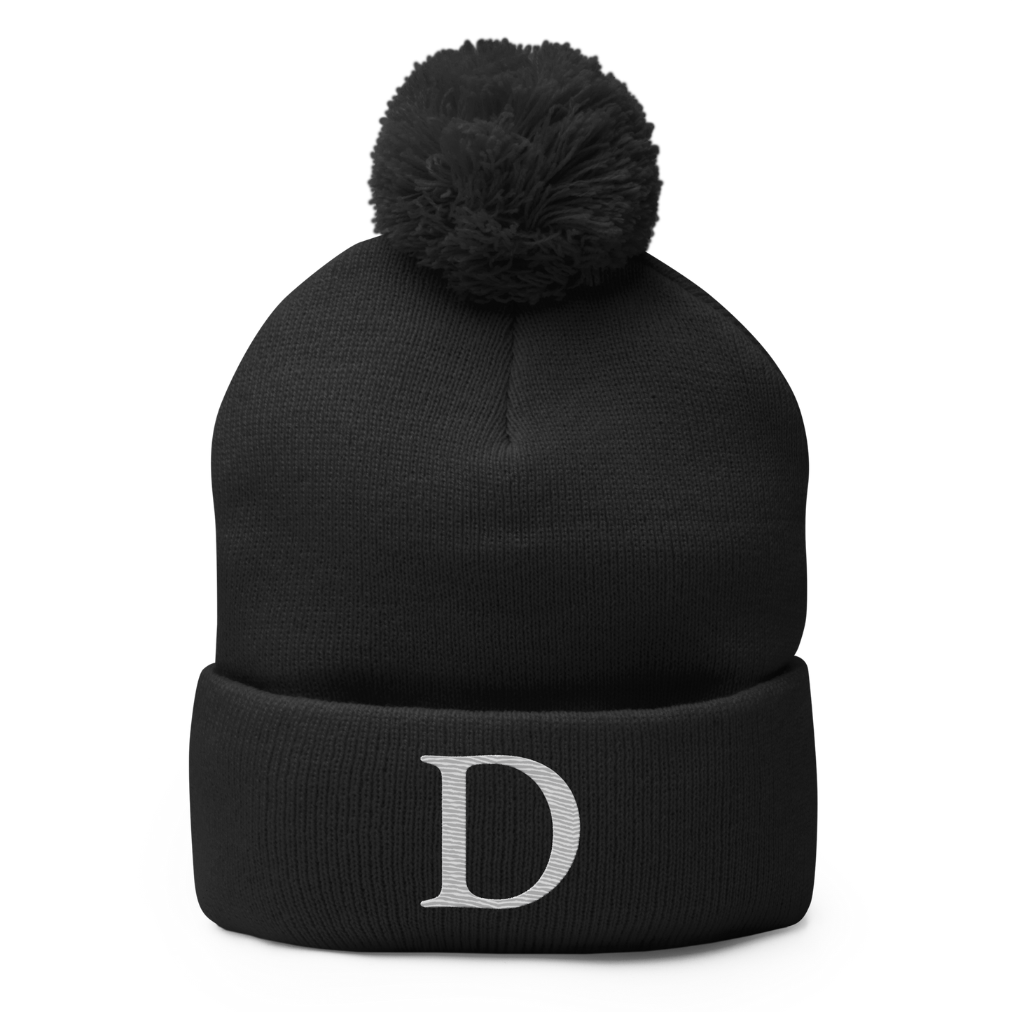 Detroit 'Old French D' Pom-Pom Beanie (Platinum)