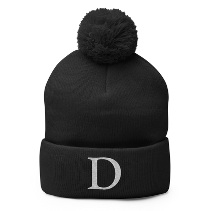 Detroit 'Old French D' Pom-Pom Beanie (Platinum)