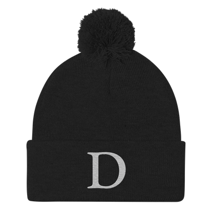 Detroit 'Old French D' Pom-Pom Beanie (Platinum)