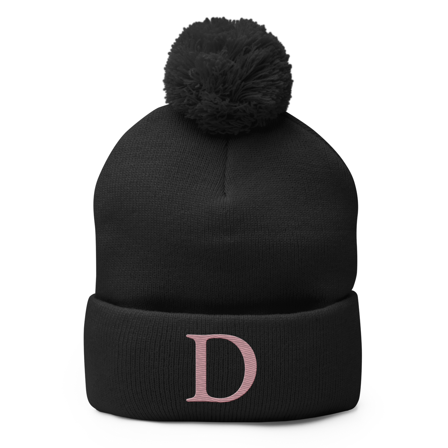 Detroit 'Old French D' Pom-Pom Beanie (Cherry Blossom Pink)