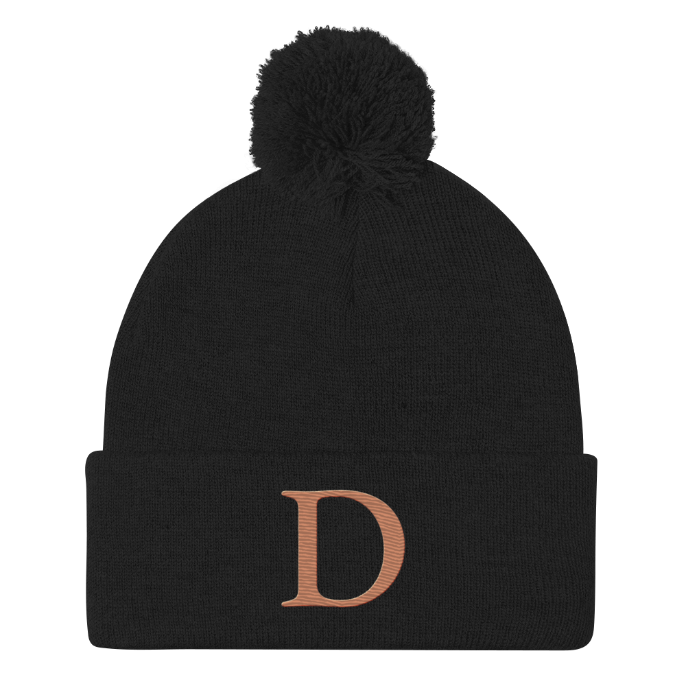 Detroit 'Old French D' Pom-Pom Beanie (Copper)