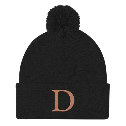 Detroit 'Old French D' Pom-Pom Beanie (Copper)