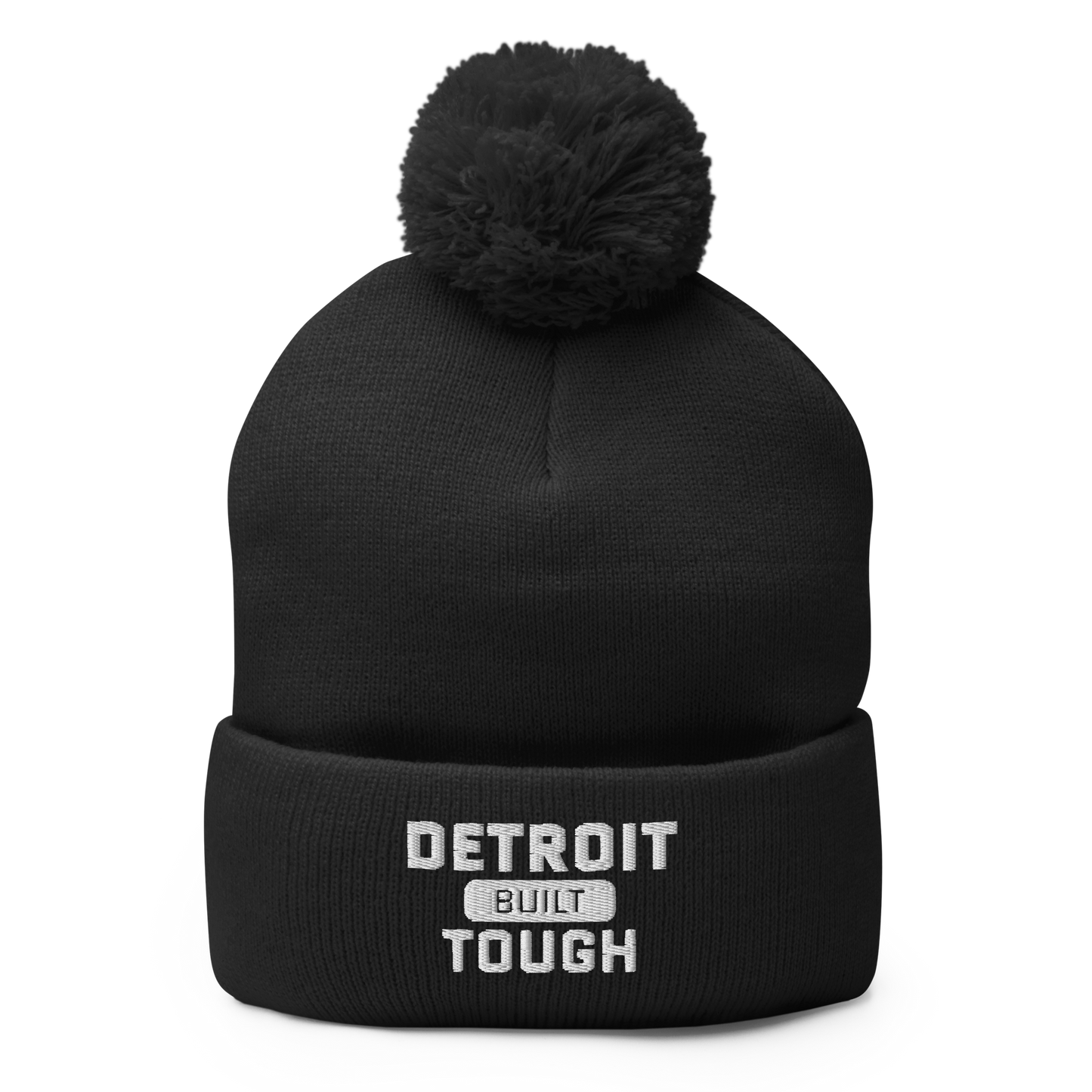 'Built Detroit Tough' Pom-Pom Beanie