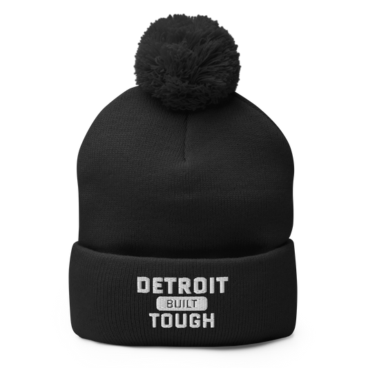 'Built Detroit Tough' Pom-Pom Beanie