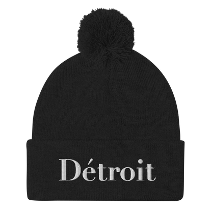 'Détroit' Pom-Pom Beanie (Didone Font)