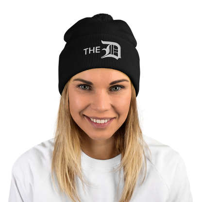 Detroit 'The D' Pom-Pom Beanie