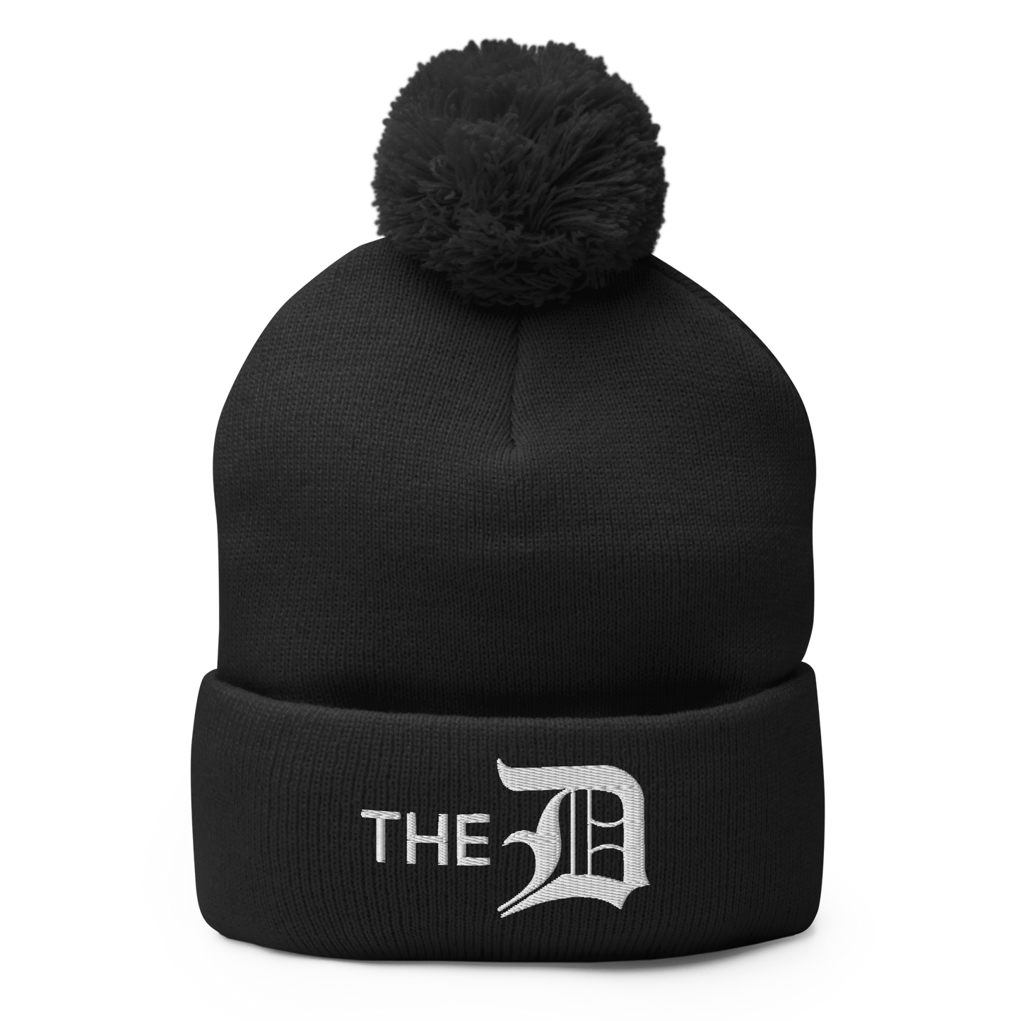 Detroit 'The D' Pom-Pom Beanie