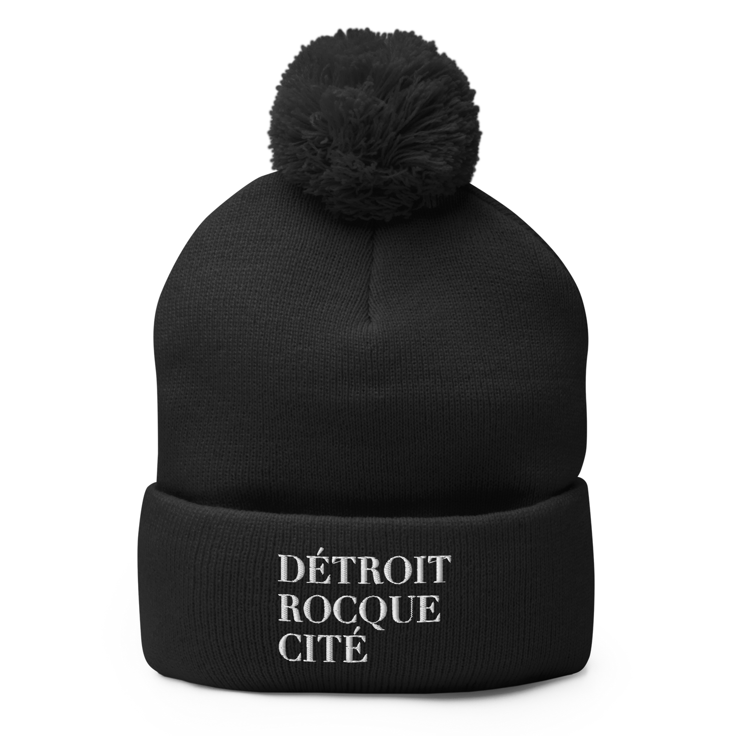 'Détroit Rocque Cité' Pom-Pom Beanie