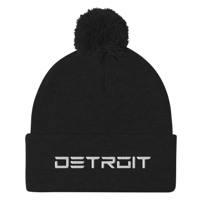 'Detroit' Pom-Pom Beanie (Electric Font)