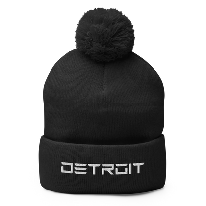 'Detroit' Pom-Pom Beanie (Electric Font)