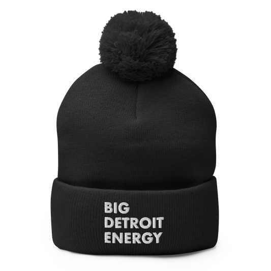 'Big Detroit Energy' Pom-Pom Beanie