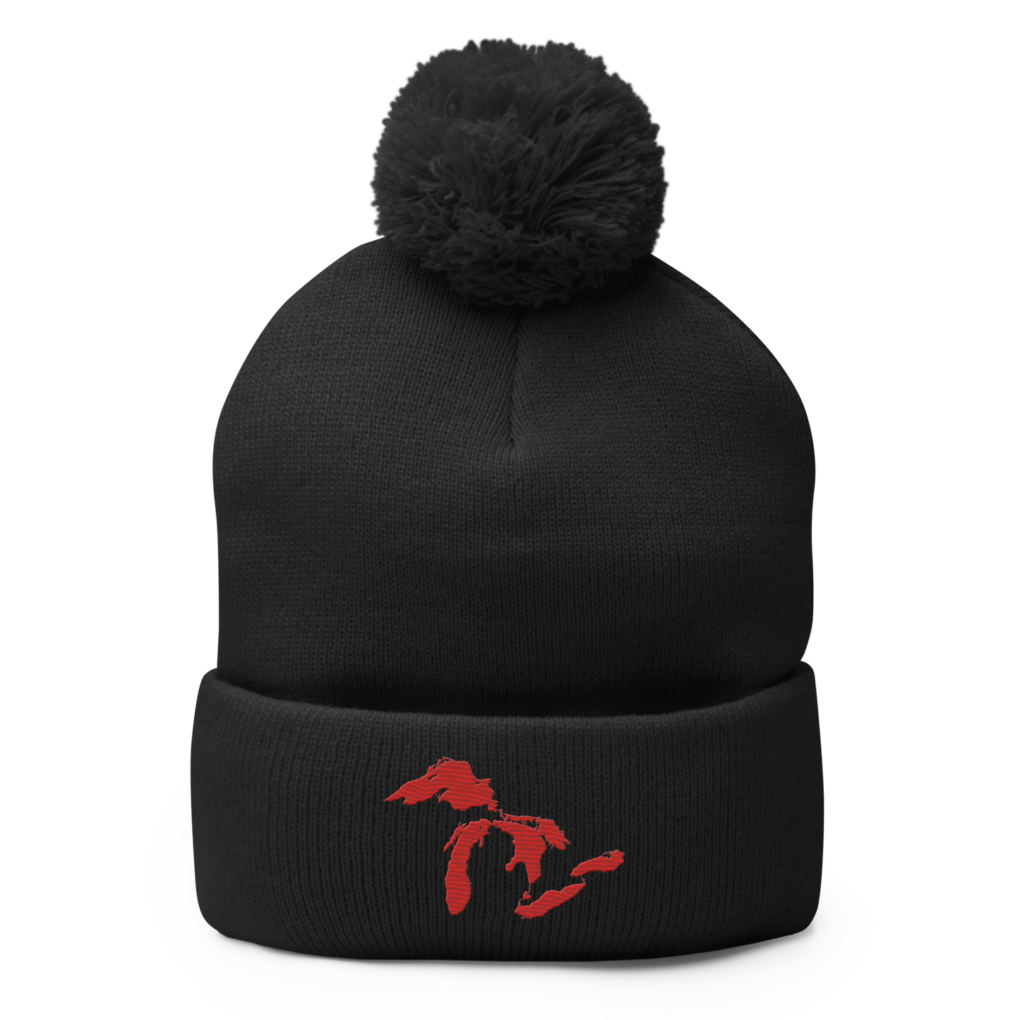 Great Lakes Pom-Pom Beanie (Aliform Red)