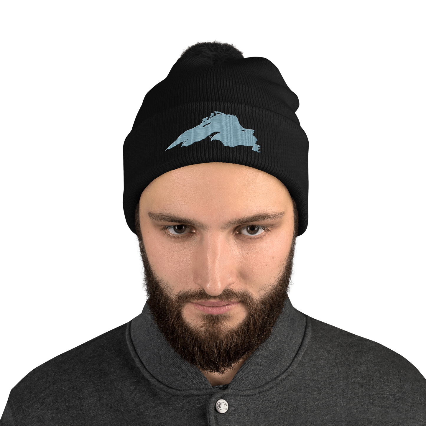 Lake Superior Pom-Pom Beanie | Opal Blue