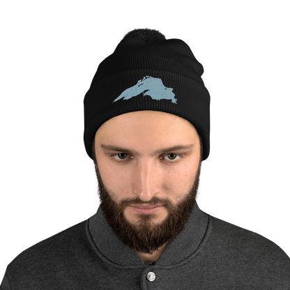 Lake Superior Pom-Pom Beanie | Opal Blue