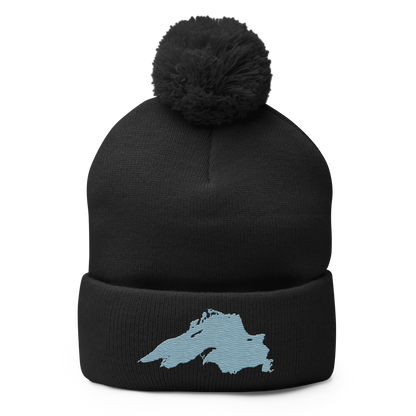 Lake Superior Pom-Pom Beanie | Opal Blue