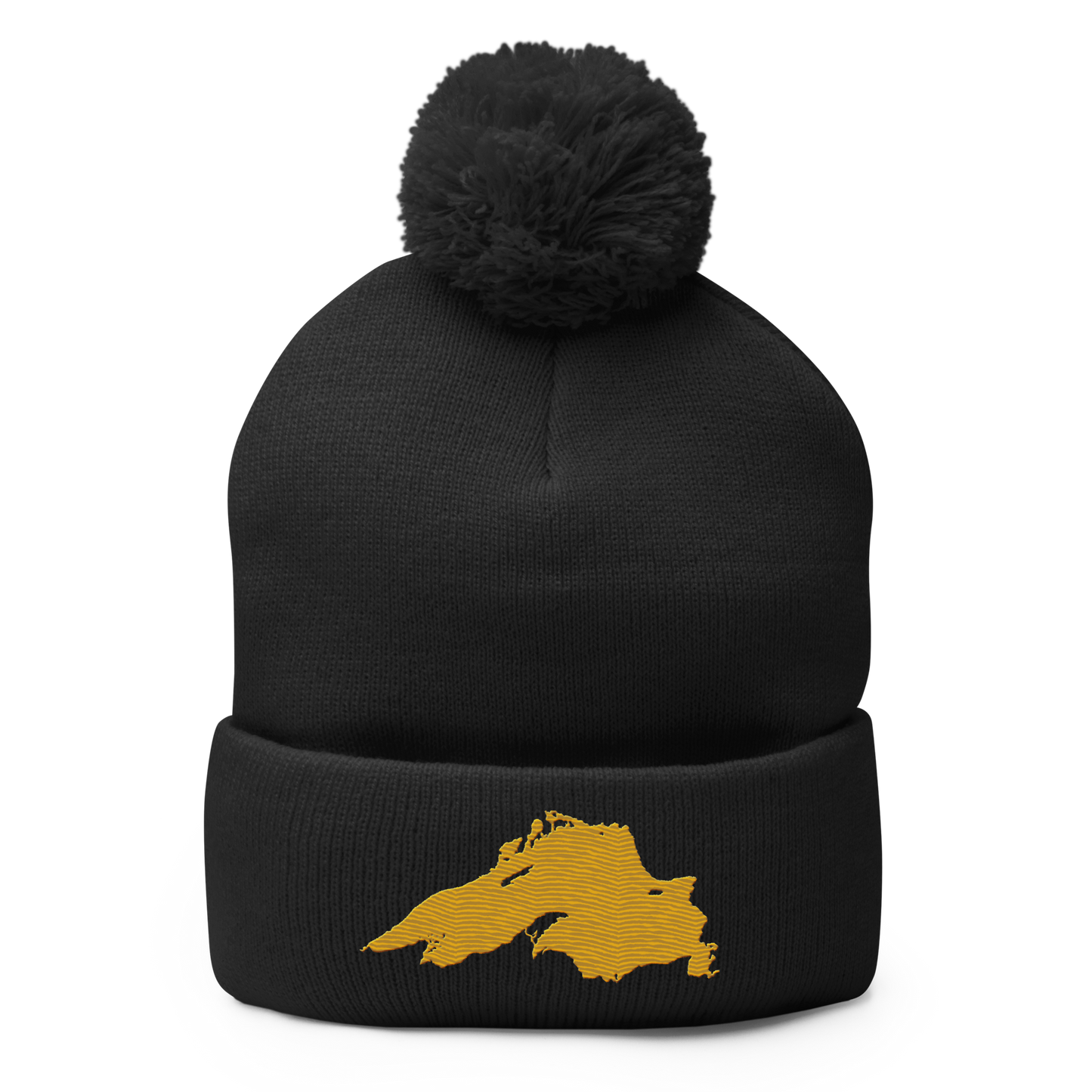 Lake Superior Pom-Pom Beanie | Gold