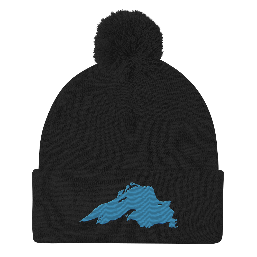 Lake Superior Pom-Pom Beanie | Traverse Blue