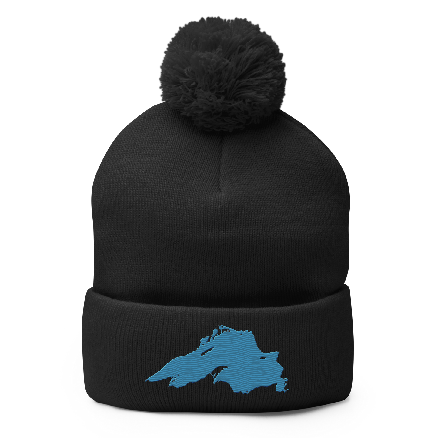 Lake Superior Pom-Pom Beanie | Traverse Blue