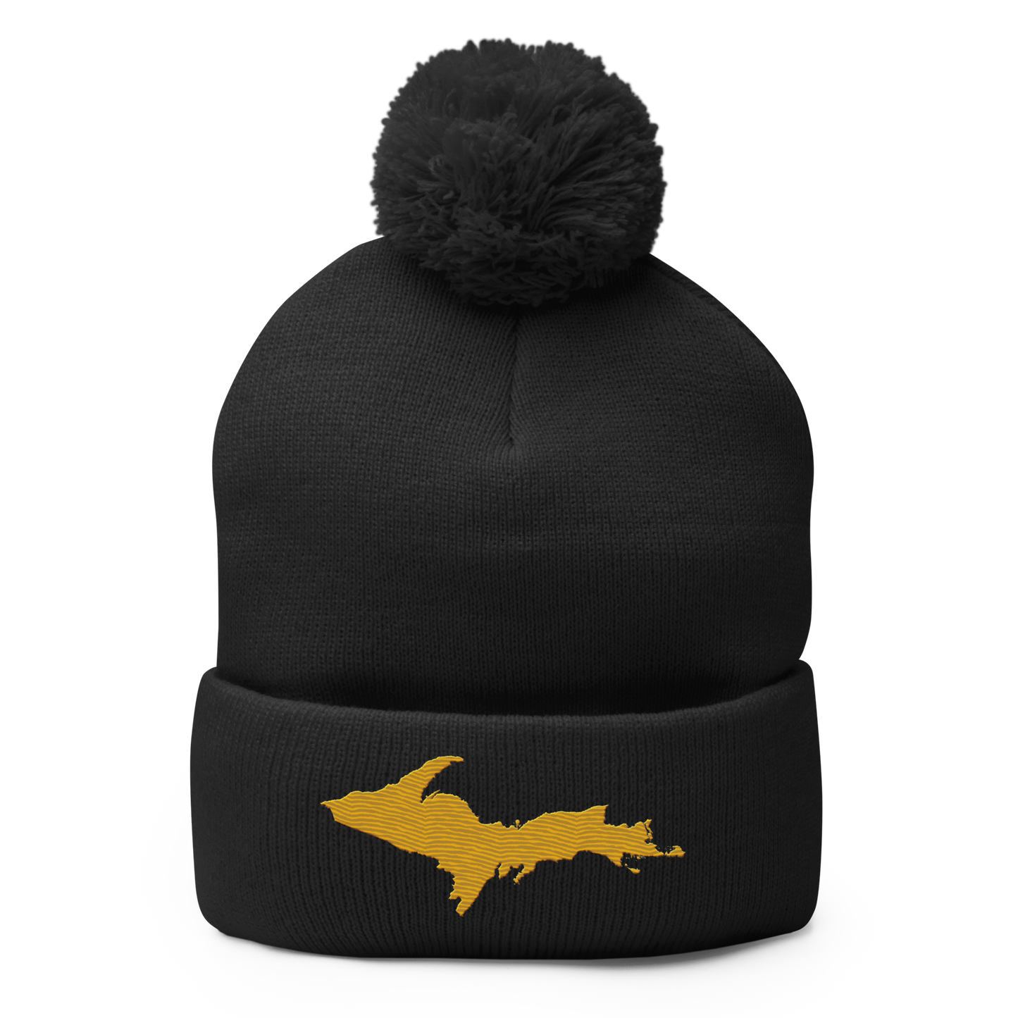 Upper Peninsula Pom-Pom Beanie | Gold