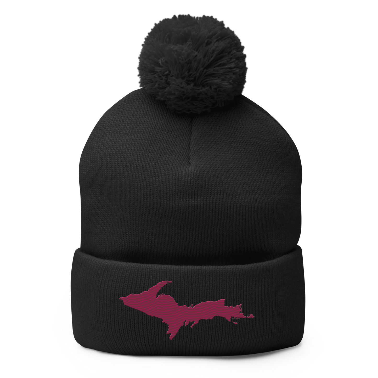 Upper Peninsula Pom-Pom Beanie | Ruby Red