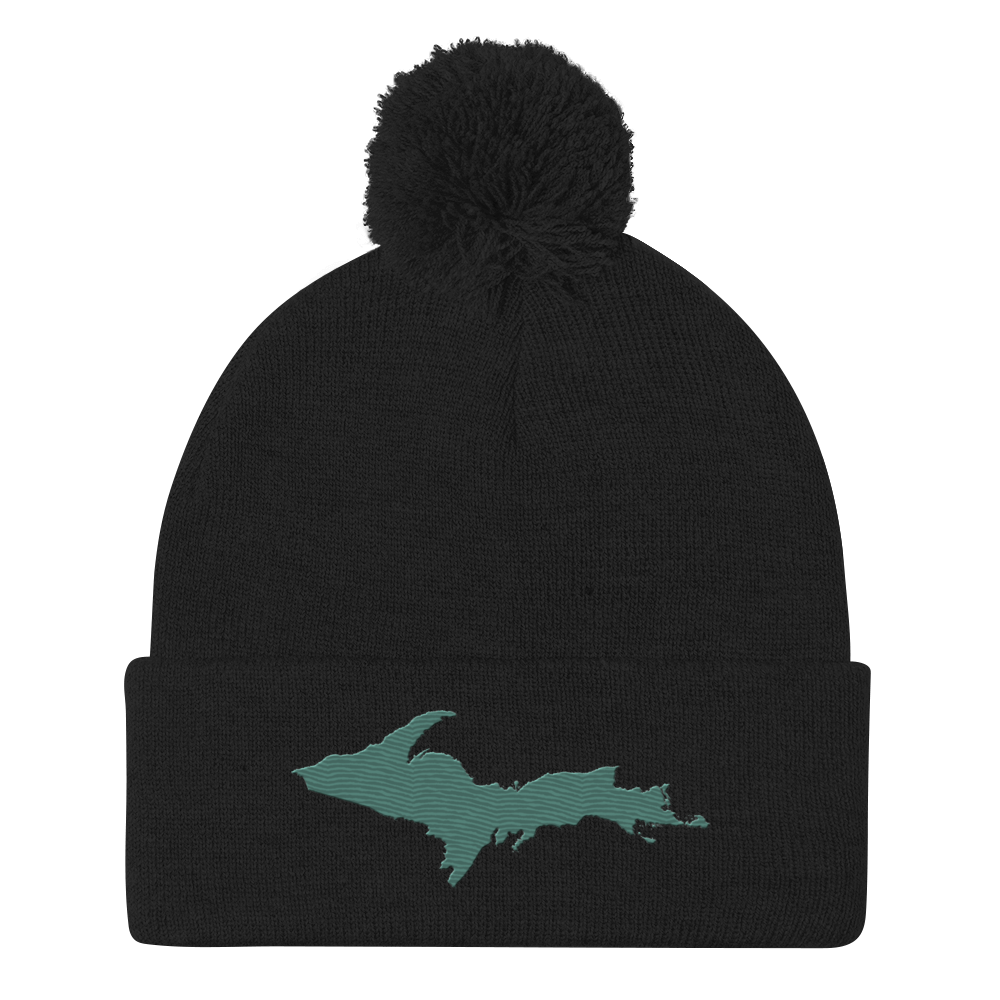 Upper Peninsula Pom-Pom Beanie | Copper Green