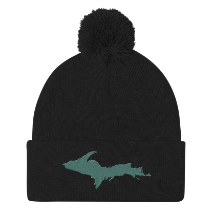 Upper Peninsula Pom-Pom Beanie | Copper Green