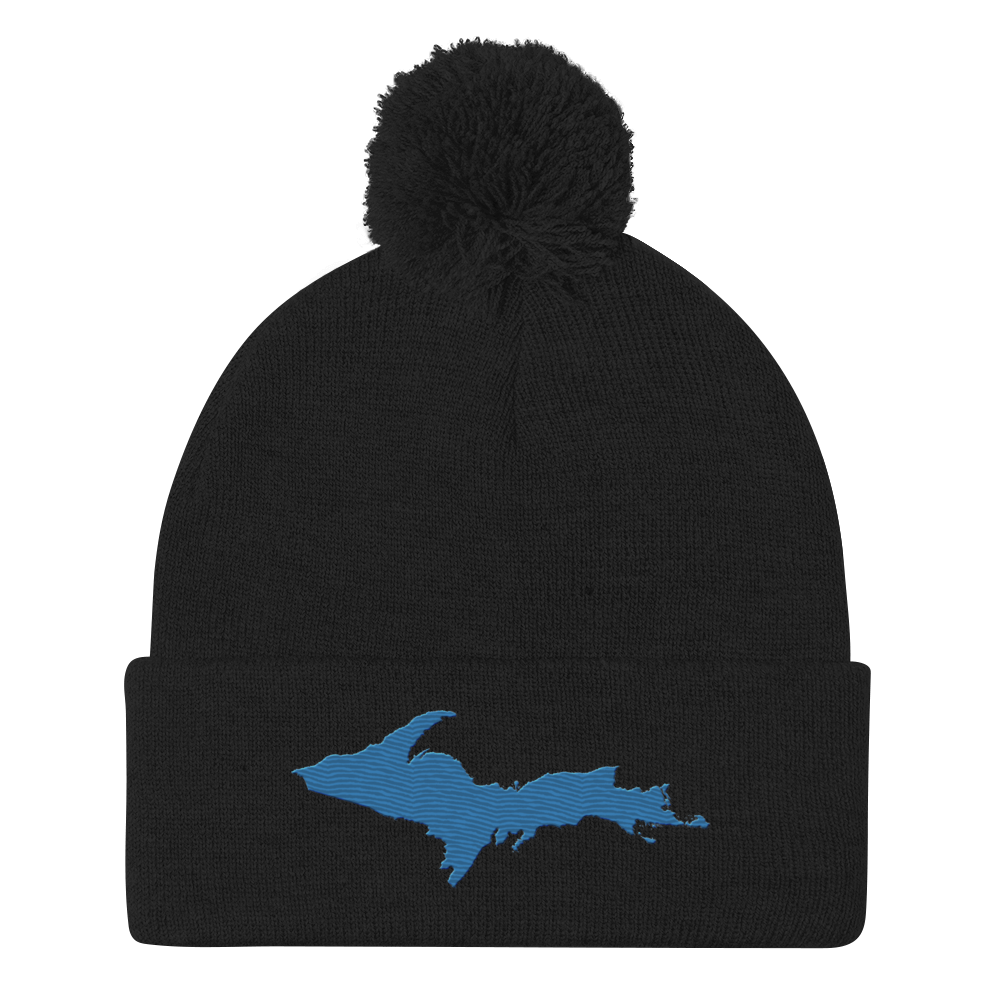 Upper Peninsula Pom-Pom Beanie | Superior Blue